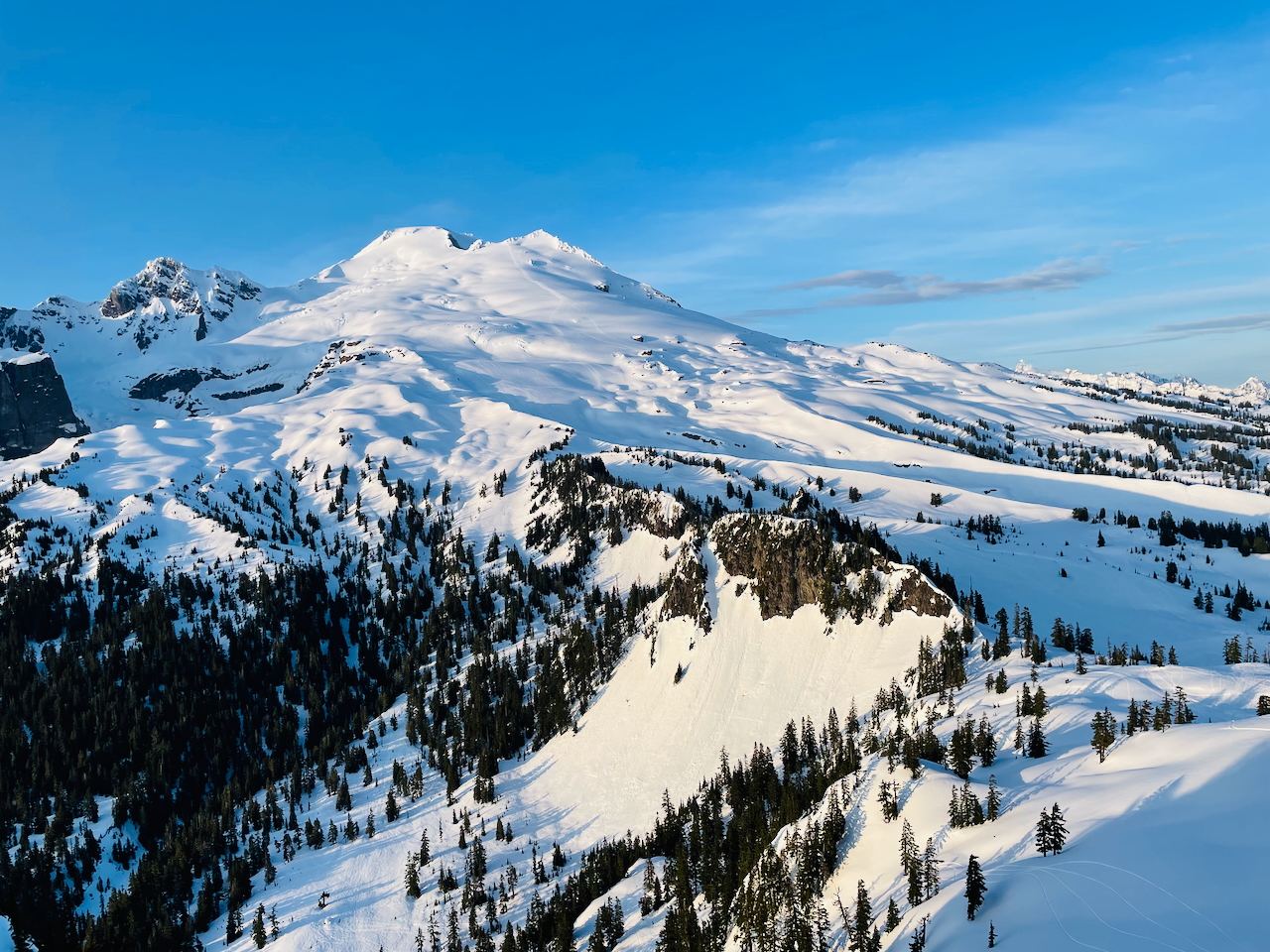 mountain view of baker